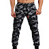 EKLENTSON Men's Closed Bottom Sweatpants Zipper Pockets Drawstring Camo Joggers Pants for Gym Workout 