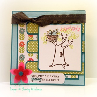 Spring Birds and Tree
