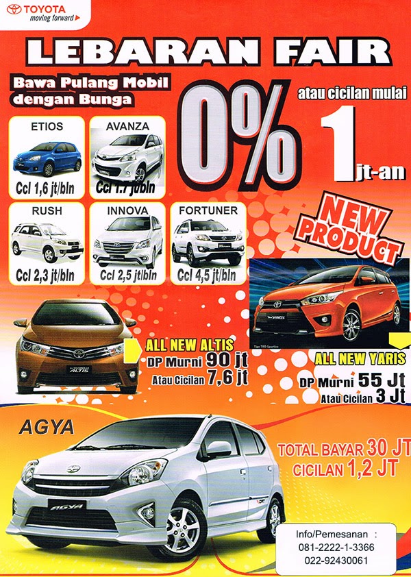 PAKET KREDIT  MOBIL  TOYOTA  LEBARAN FAIR 2014 Dealer 