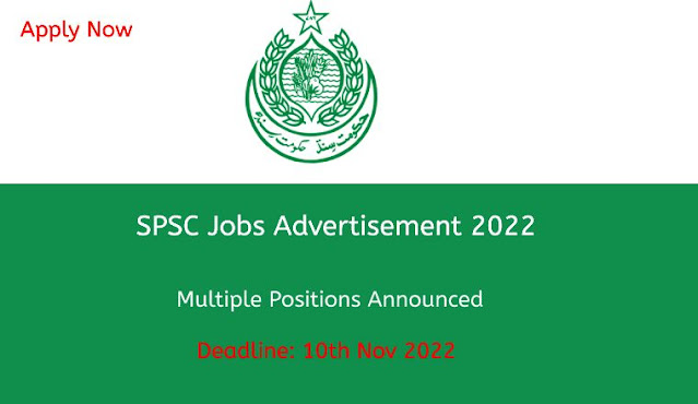 SPSC Jobs Advertisement 2022 | Latest Positions Announced