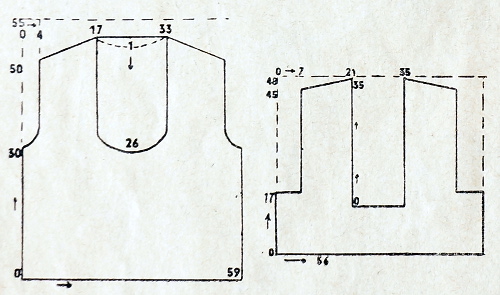 30s crochet vest schematics