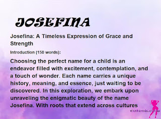 meaning of the name "JOSEFINA"