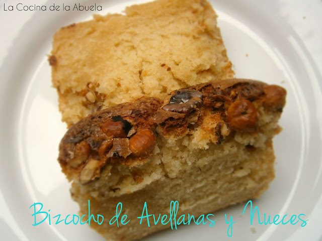 Bizcocho de Avellanas y Nueces