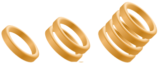 3 Sets of Golden Rings