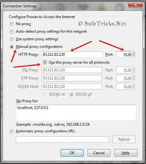 Mozilla Proxy Settings