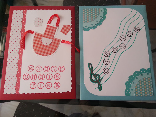 Sobres DIY scrapbook personalizados para las profesoras de mi hijo