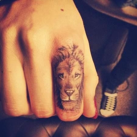 Forest King Lion Tattoo, King Of Forest Lion Tattoo Designs, Lioness Tattoo Designs For Women, Ring Finger With King Of Forest Lion Tattoo, Animal, Women, Men,