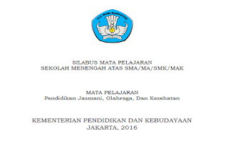 Silabus PJOK Kelas 10, 11, 12 SMA/MA/SMK/MAK Kurikulum 2013 Tahun 2017