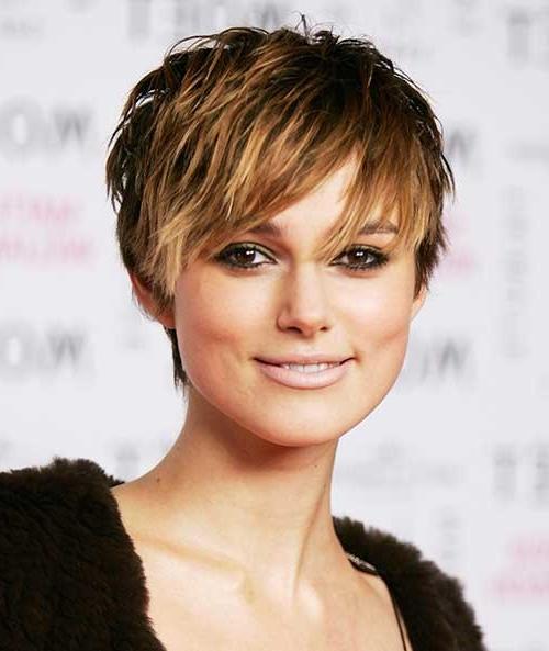 Keira Knightley Short Choppy Pixie Hairstyle