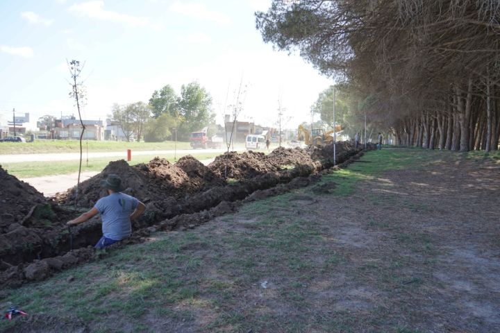 Foto obras en avenida 10 de Necochea