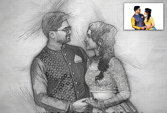 Real Pencil Sketch Photoshop Action ll Sketch Photo Effect ll How to make a Pencil Sketch to Photo in Photoshop
