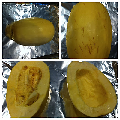 Heathy Spaghetti Squash, Gluten Free, Spaghetti noodle alternative- Alohamora http://alohamoraopenabook.blogspot.com/