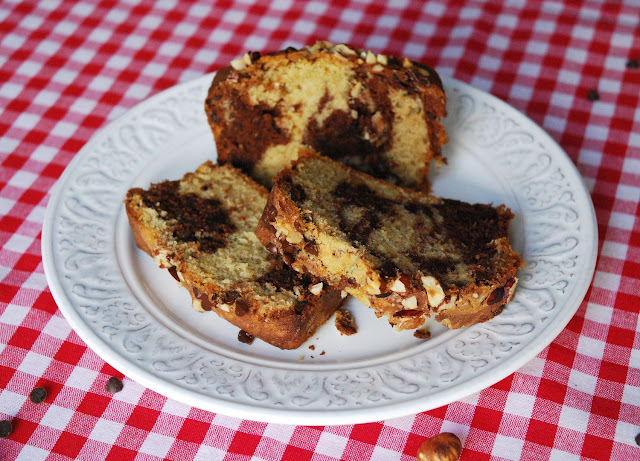 Gâteau marbré noisette (moelleux et croustillant)