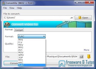 Convertilla : un logiciel gratuit de conversion audio et vidéo