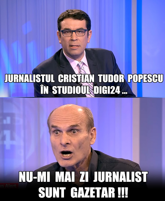 Cristian Tudor Popescu vrea sa fie numit gazetar, nu jurnalist