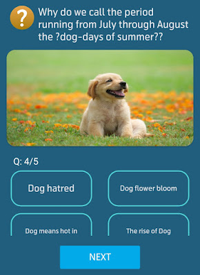 Why do we call the period running from July through August the dog-days of summer?? My Telenor App Questions and answers