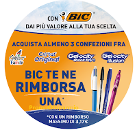 Logo Con BIC dai più valore alla tua scelta : rimborso fino a € 3,17 ! Operazione cashback