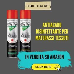 disinfettare materasso casa in affitto