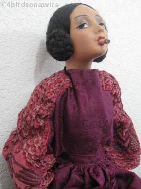 Cubeb smoker doll Parisienne boudoir doll