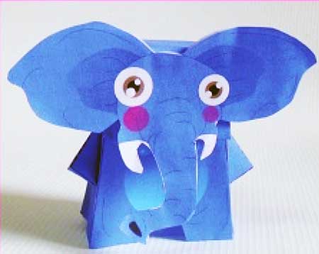 Model, Paper  Papercraft,  ~ Elephant Free Papertoy  & Paperkraft.net elephant papercraft