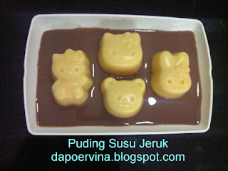 puding susu jeruk