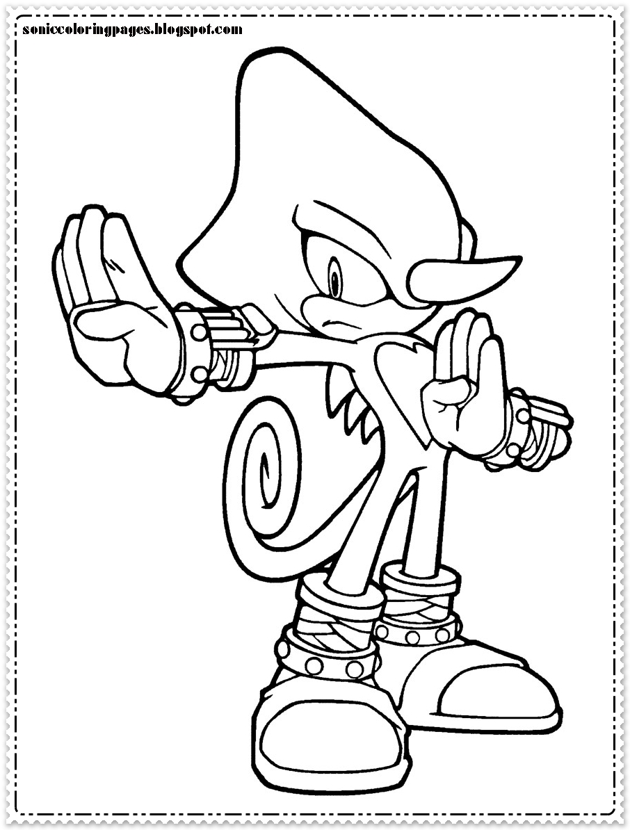 Super Sonic Coloring Pages To Print