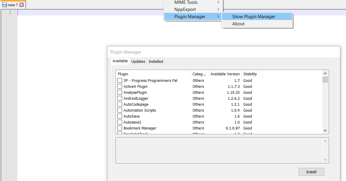 How to install Plugin Manager in Notepad++ My Public Notepad