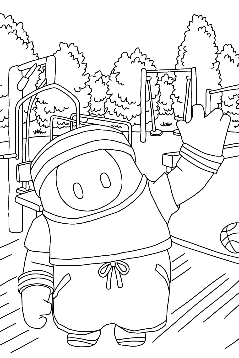 Fall Guys Character Coloring Pages