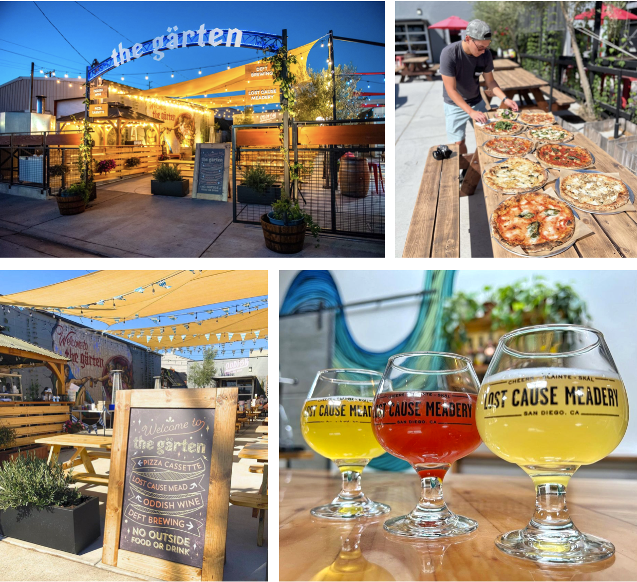SanDiegoVille: Pizza, Beer, Wine & Mead Come Together At San Diego's The  Gärten Outdoor Dining & Drinking Destination