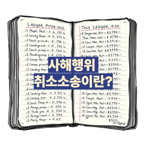 사해행위 취소소송이란