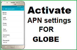 Apn Settings For Globe