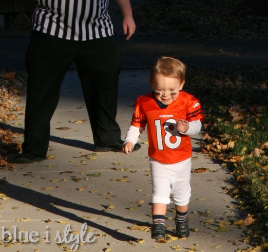 football pads gave Beckett's costume a much more authentic football ...