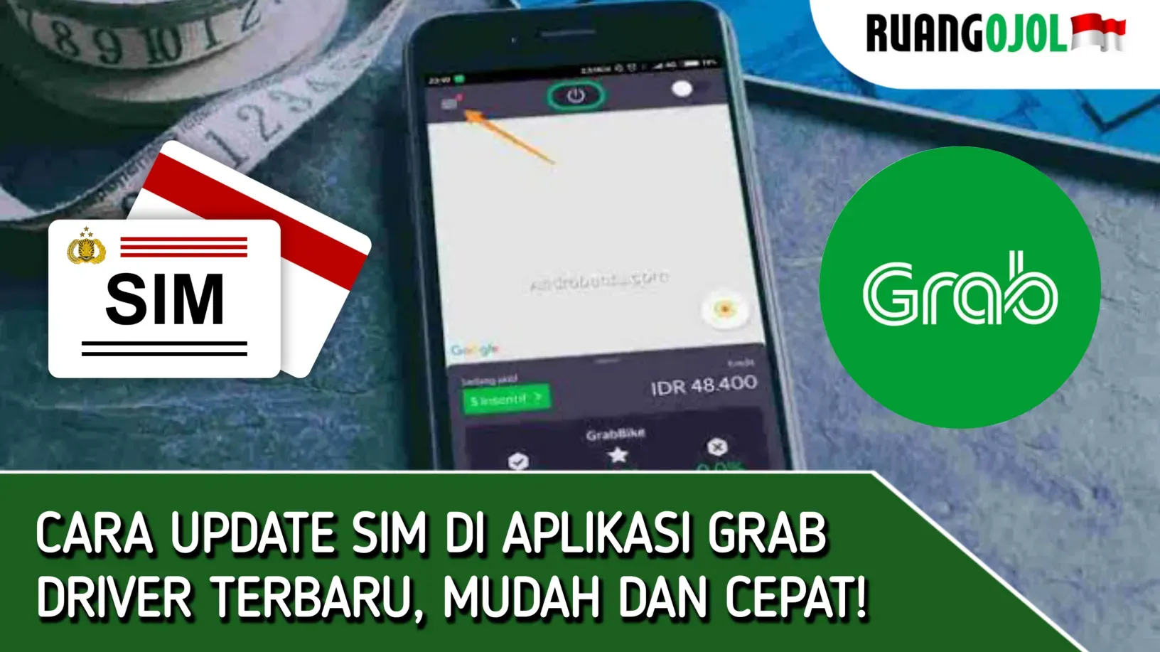 Cara update sim di aplikasi grab driver