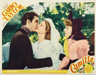 CAMILLE. Lobby Card: 36 x 28 cms. Estados Unidos. MARGARITA GAUTIER. Camille. 1936. Estados Unidos. Dirección: George Cukor. Reparto: Greta Garbo, Robert Taylor, Lionel Barrymore, Elizabeth Allan, Jessie Ralph, Henry Daniell, Lenore Ulric, Laura Hope Crews.