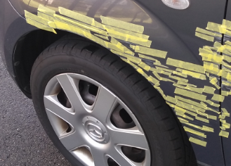 車を擦ったら修理費用が 驚愕 落ちこむ 応急処置対応でバレないようにしてみた結果 リーぱぱのブログ