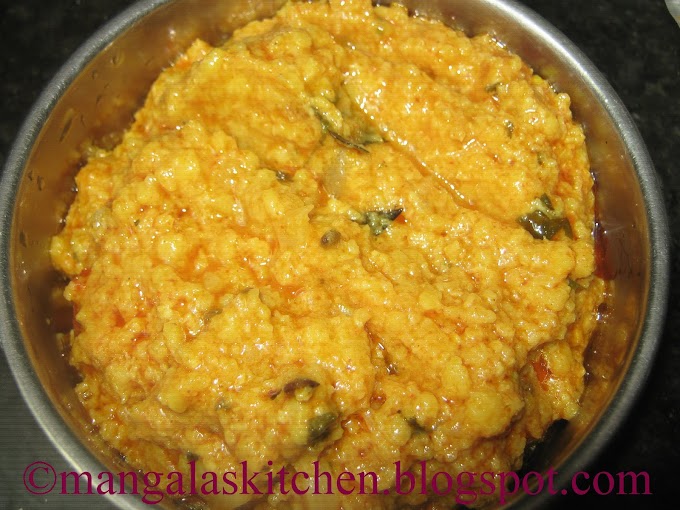 Chennai Special Vadacurry / Vadakari - Side dish Gravy for South Indian Breakfasts - Idli Dosa Sidedish