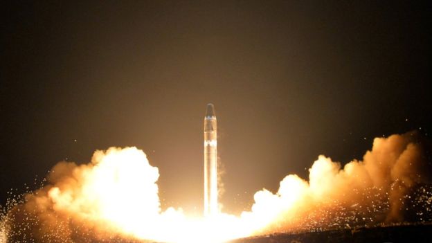 North Korea carried out a series of long-range missile tests in 2017