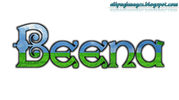 Beena 3D name PNG image