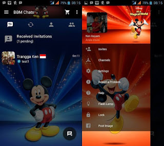 BBM MOD Mickey Mouse Apk Terbaru New Versi 2.10.0.35