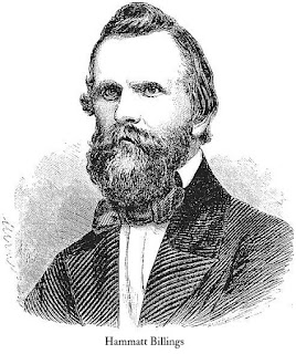 Photo of an engraving of the artist Hammatt Billings