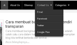 menu bar di blogspot