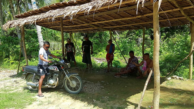 waiting shed and habal-habal terminal for Balantak Falls, Basey, Western Samar