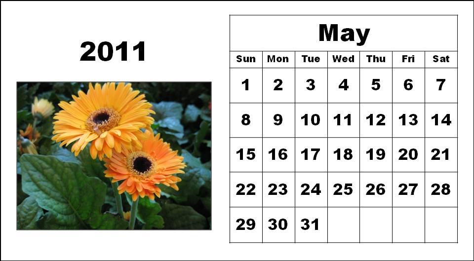 2011 may calendar printable. musical may 2011 printable