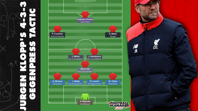 Jurgen Klopp S 4 3 3 Gegenpress Tactic For Football Manager 17 Fm Blog Fm23