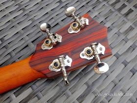 Cocobolo tenor ukulele tuners