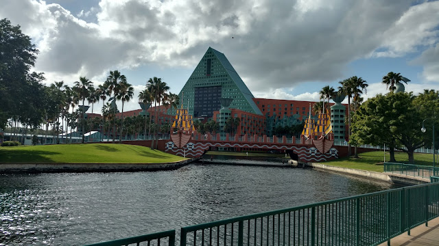 An overview of the Walt Disney World Swan and Dolphin Resort in Buena Vista, FL