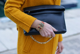 Zara black clutch, owl bracelet, Fashion and Cookies, fashion blogger