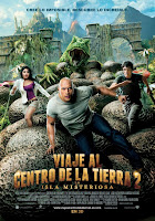 Cartel de Viaje al centro de la Tierra 2, con Michael Caine