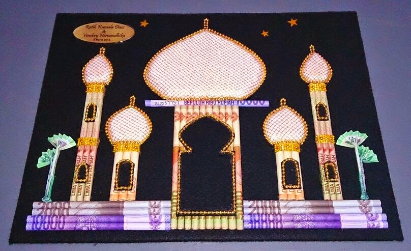 RaWit Kreasi Mahar Pengantin 2 Dimensi  Masjid  