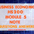 Business Economics [HS200] Note-Module 5